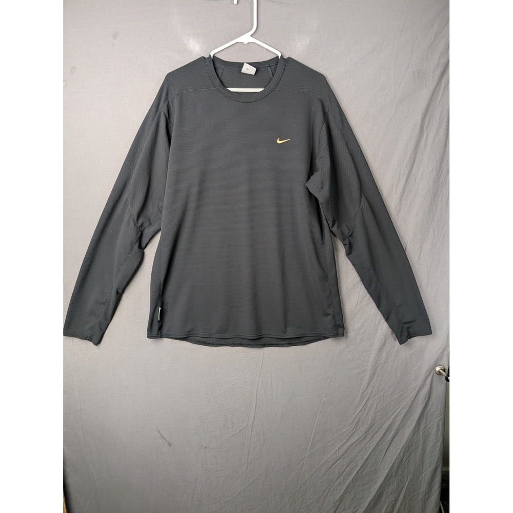 Nike Sphere Dry Mens‎ Long Sleeve Training Shirt Gray H5EVR 125455 Size L